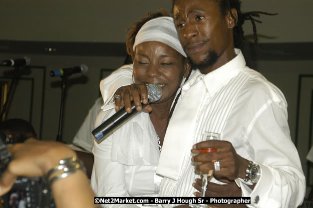 Jah Cure and Mother Pansetta Campbell - Reflections - Cure Fest 2007 - All White Birth-Night Party - Hosted by Jah Cure - Starfish Trelawny Hotel - Trelawny, Jamaica - Friday, October 12, 2007 - Cure Fest 2007 October 12th-14th, 2007 Presented by Danger Promotions, Iyah Cure Promotions, and Brass Gate Promotions - Alison Young, Publicist - Photographs by Net2Market.com - Barry J. Hough Sr, Photographer - Negril Travel Guide, Negril Jamaica WI - http://www.negriltravelguide.com - info@negriltravelguide.com...!