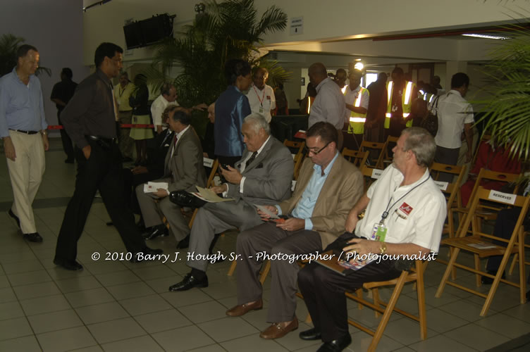 Jamaica Air Shuttle Launch @ MBJ Airports Limited, Wednesday, January 20, 2010, Sangster International Airport, Montego Bay, St. James, Jamaica W.I. - Photographs by Net2Market.com - Barry J. Hough Sr, Photographer/Photojournalist - The Negril Travel Guide - Negril's and Jamaica's Number One Concert Photography Web Site with over 40,000 Jamaican Concert photographs Published -  Negril Travel Guide, Negril Jamaica WI - http://www.negriltravelguide.com - info@negriltravelguide.com...!